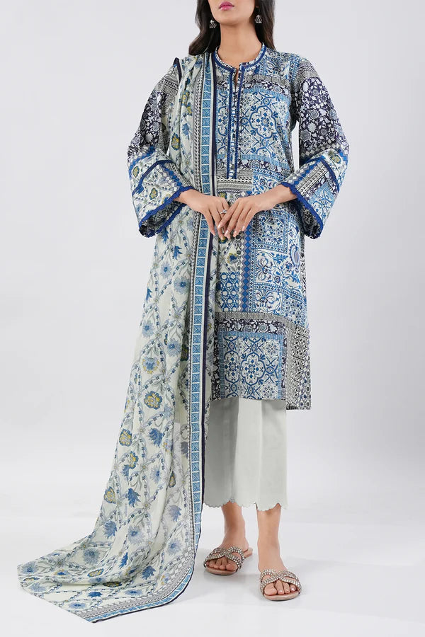 SAYA | Printed Lawn | 3 Piece | Unstitched | U01-25447-09A