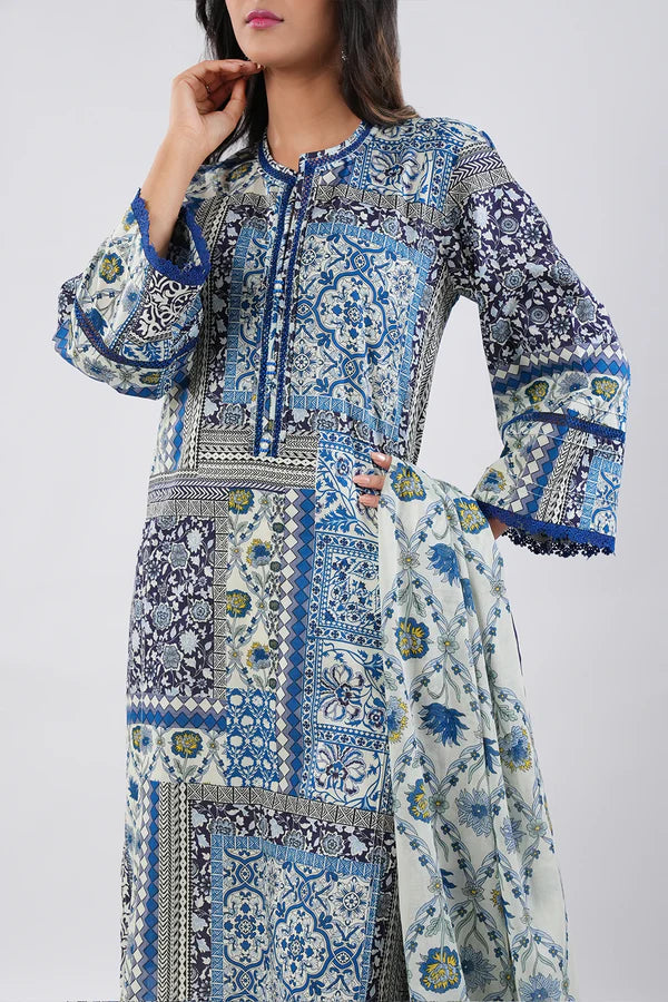 SAYA | Printed Lawn | 3 Piece | Unstitched | U01-25447-09A