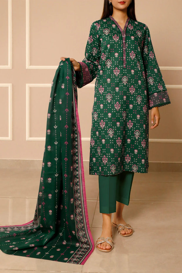 SAYA | Printed Lawn | 3 Piece | Unstitched | U01-25557-09A