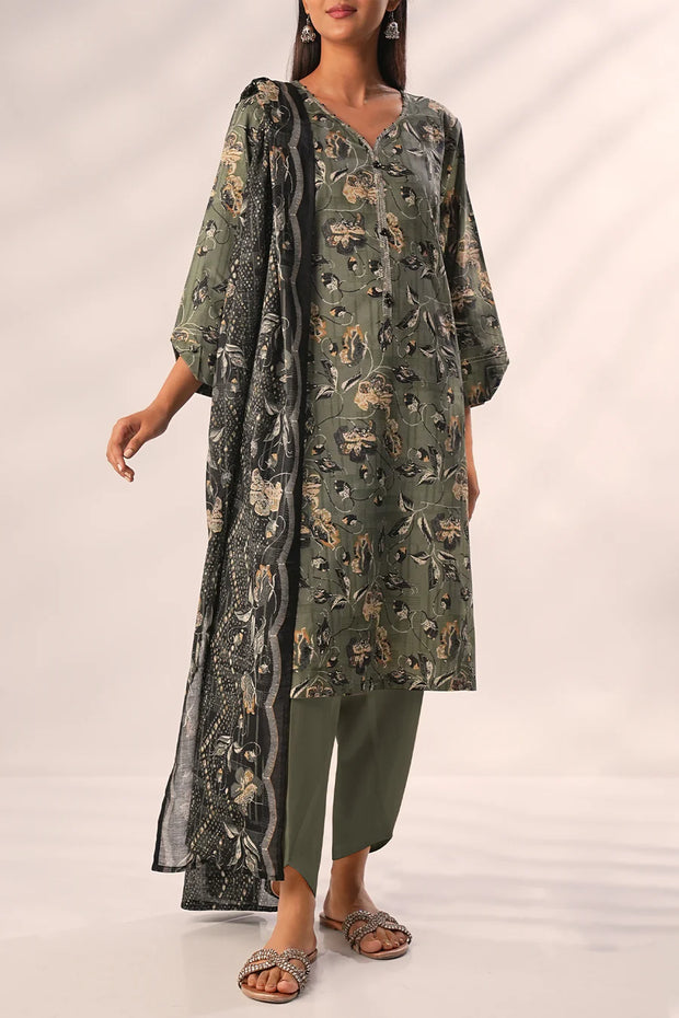 SAYA | Printed Lawn | 3 Piece | Unstitched | U01-25557-10A