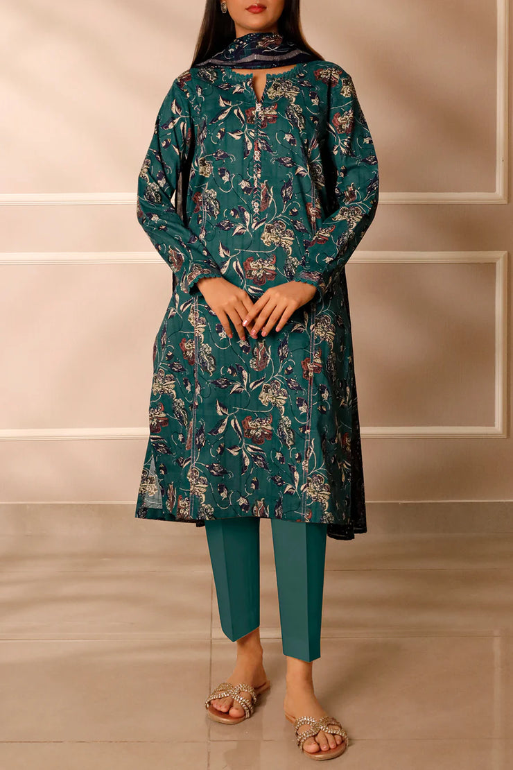 SAYA | Printed Lawn | 3 Piece | Unstitched | U01-25557-10B