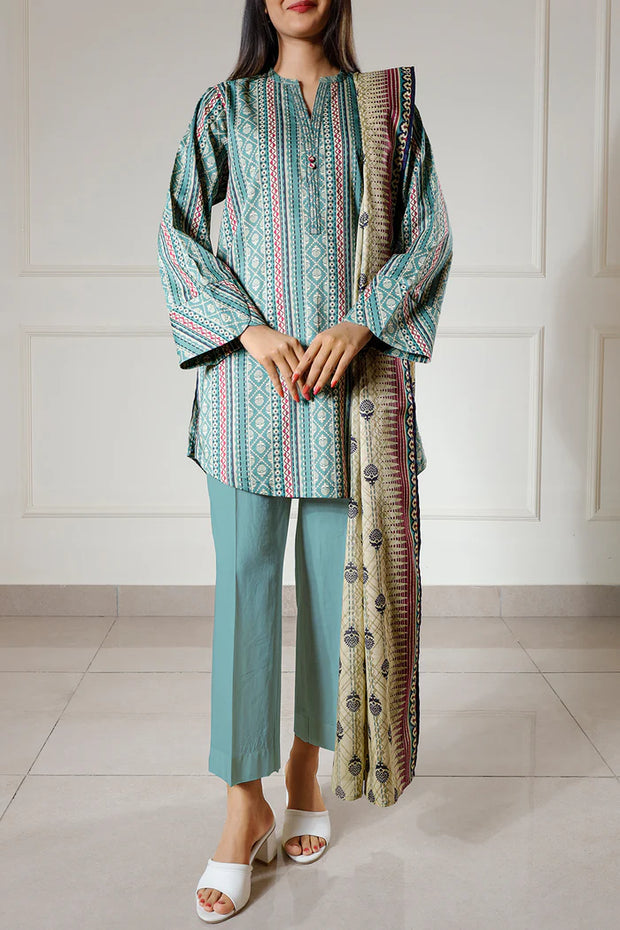 SAYA | Printed Lawn | 2 Piece (Shirt/Dupatta) | Unstitched | U06-25188-13A