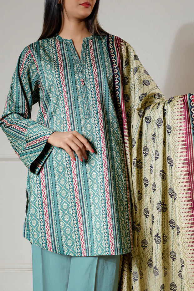 SAYA | Printed Lawn | 2 Piece (Shirt/Dupatta) | Unstitched | U06-25188-13A