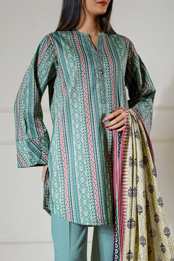 SAYA | Printed Lawn | 2 Piece (Shirt/Dupatta) | Unstitched | U06-25188-13A