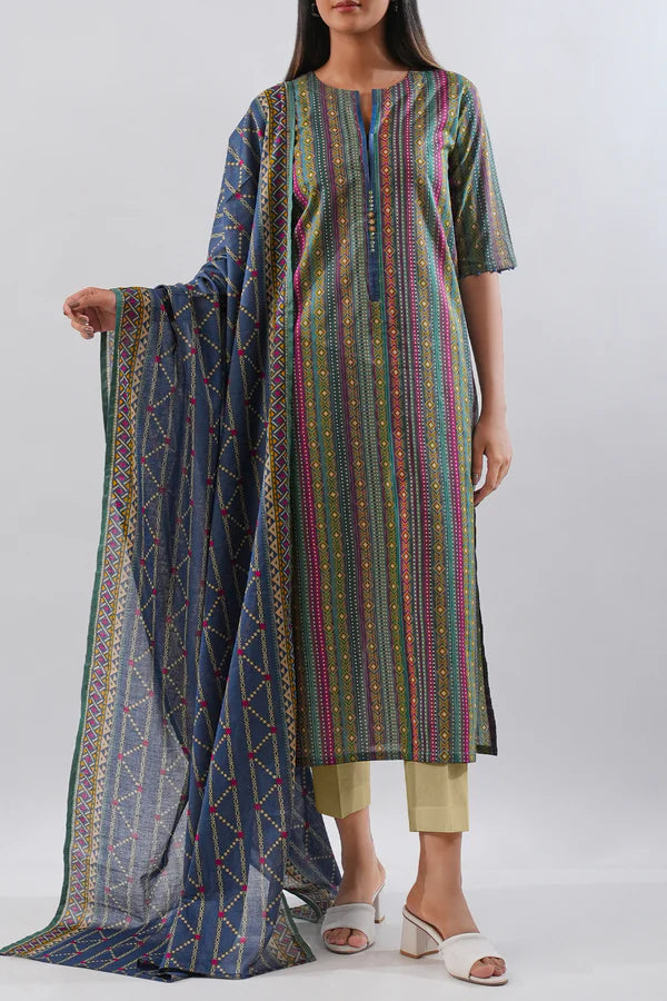 SAYA | Printed Lawn | 2 Piece (Shirt/Dupatta) | Unstitched | U06-25188-14A