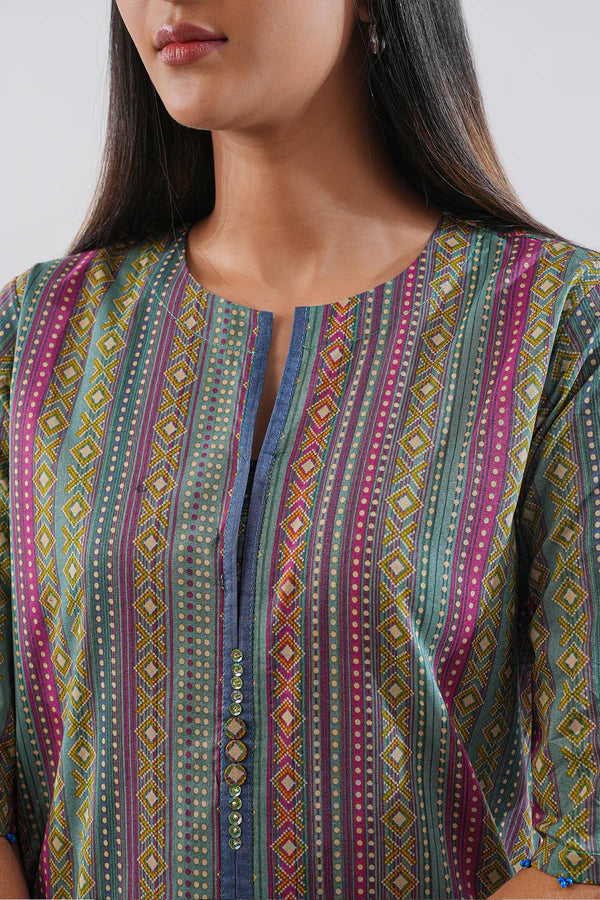 SAYA | Printed Lawn | 2 Piece (Shirt/Dupatta) | Unstitched | U06-25188-14A