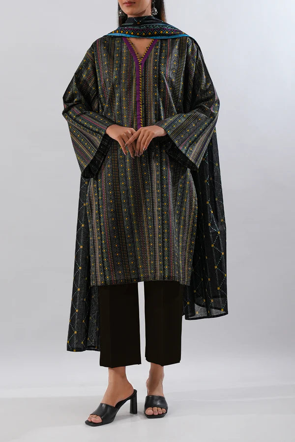 SAYA | Printed Lawn | 2 Piece (Shirt/Dupatta) | Unstitched | U06-25188-14B