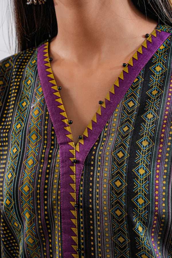 SAYA | Printed Lawn | 2 Piece (Shirt/Dupatta) | Unstitched | U06-25188-14B