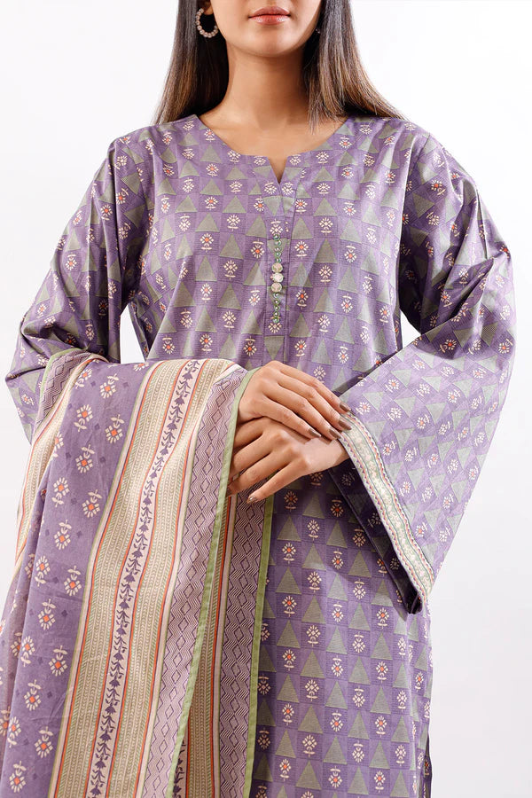 SAYA | Printed Lawn | 2 Piece (Shirt/Dupatta) | Unstitched | U06-25188-15A