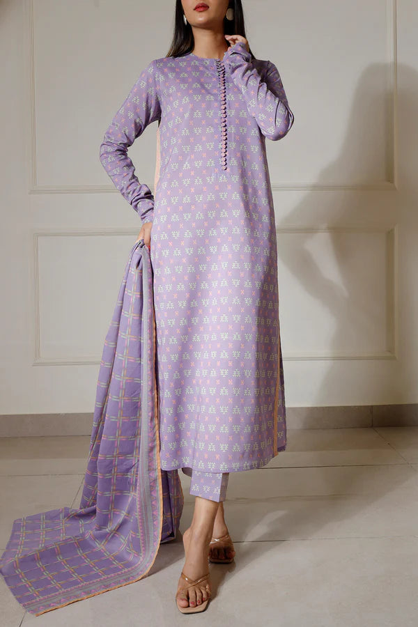 SAYA | Printed Lawn | 2 Piece (Shirt/Dupatta) | Unstitched | U06-25188-16B