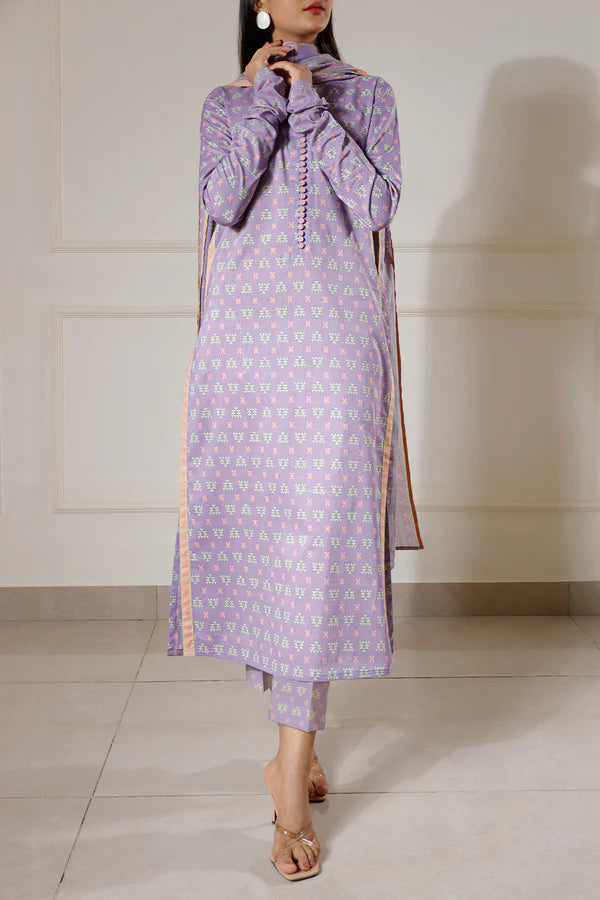 SAYA | Printed Lawn | 2 Piece (Shirt/Dupatta) | Unstitched | U06-25188-16B