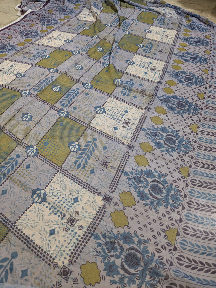 KHAADI | 3 Piece | Printed Lawn (Chiffon Dupatta) | Unstitched | Design 2