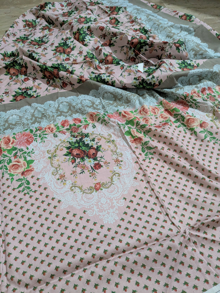 BONANZA SATRANGI | 3 Piece | Printed Lawn (Chiffon Dupatta) | Unstitched | Design 1