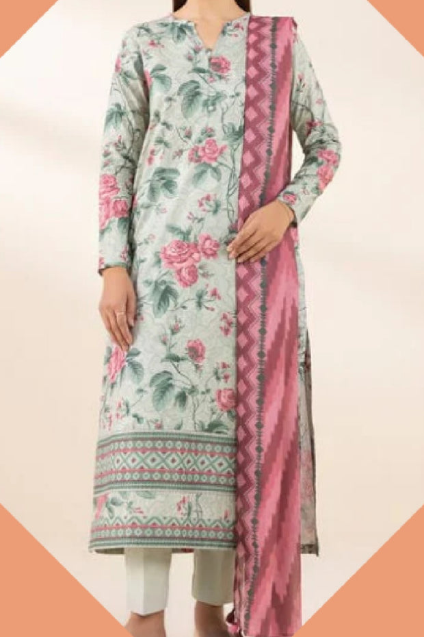 SAPPHIRE | Printed Lawn | 3 Piece | Unstitched | OU3-PDY25V15-4
