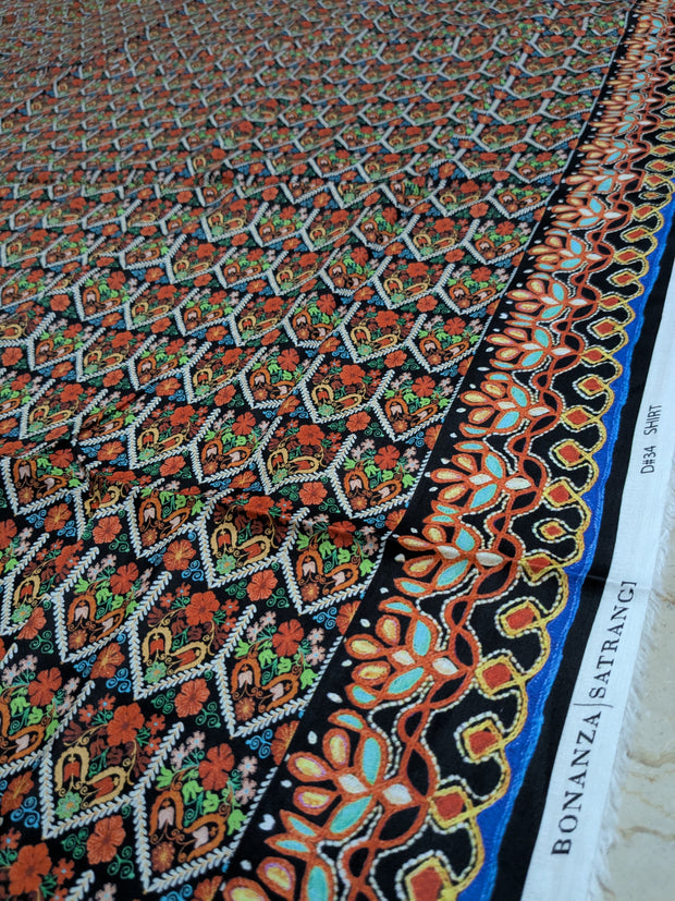 BONANZA SATRANGI | 3 Piece | Printed Lawn (Chiffon Dupatta) | Unstitched | Design 7