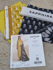 SAPPHIRE | Printed Lawn | 3 Piece | Unstitched | OOU2-DDY25V3-2