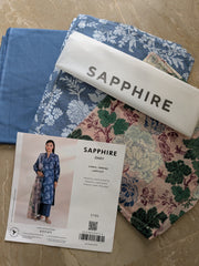 SAPPHIRE | Printed Lawn | 3 Piece | Unstitched | OU3-PDF25V11-3
