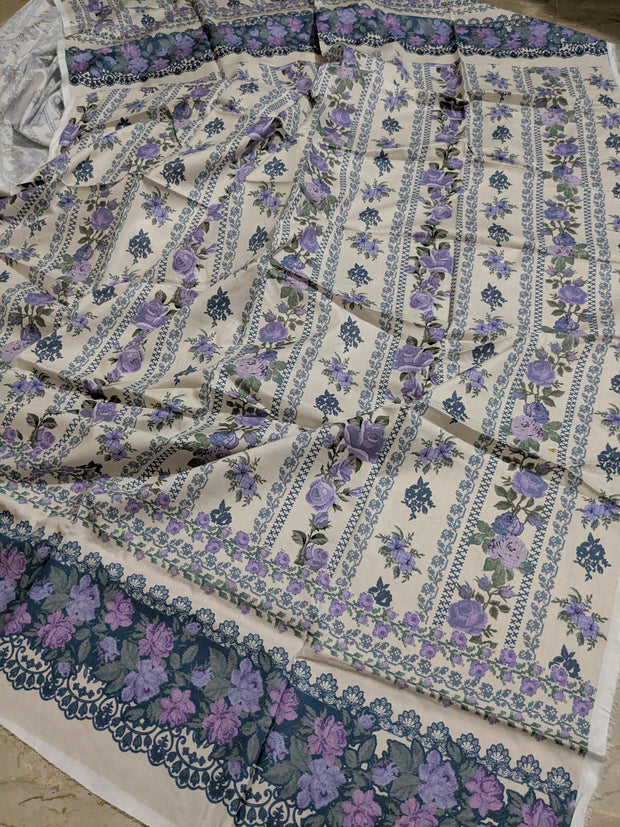 KHAADI | 3 Piece | Printed Lawn (Chiffon Dupatta) | Unstitched | Design 3