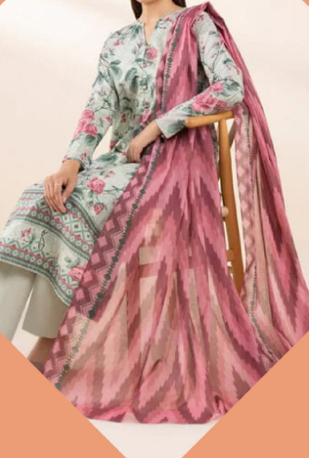 SAPPHIRE | Printed Lawn | 3 Piece | Unstitched | OU3-PDY25V15-4