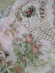 BONANZA SATRANGI | 3 Piece | Printed Lawn (Chiffon Dupatta) | Unstitched | Design 1
