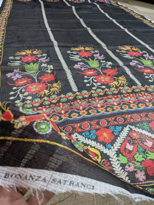 BONANZA SATRANGI | 3 Piece | Printed Lawn (Chiffon Dupatta) | Unstitched | Design 7