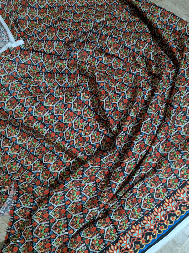 BONANZA SATRANGI | 3 Piece | Printed Lawn (Chiffon Dupatta) | Unstitched | Design 7