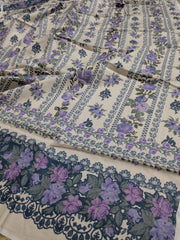 KHAADI | 3 Piece | Printed Lawn (Chiffon Dupatta) | Unstitched | Design 3