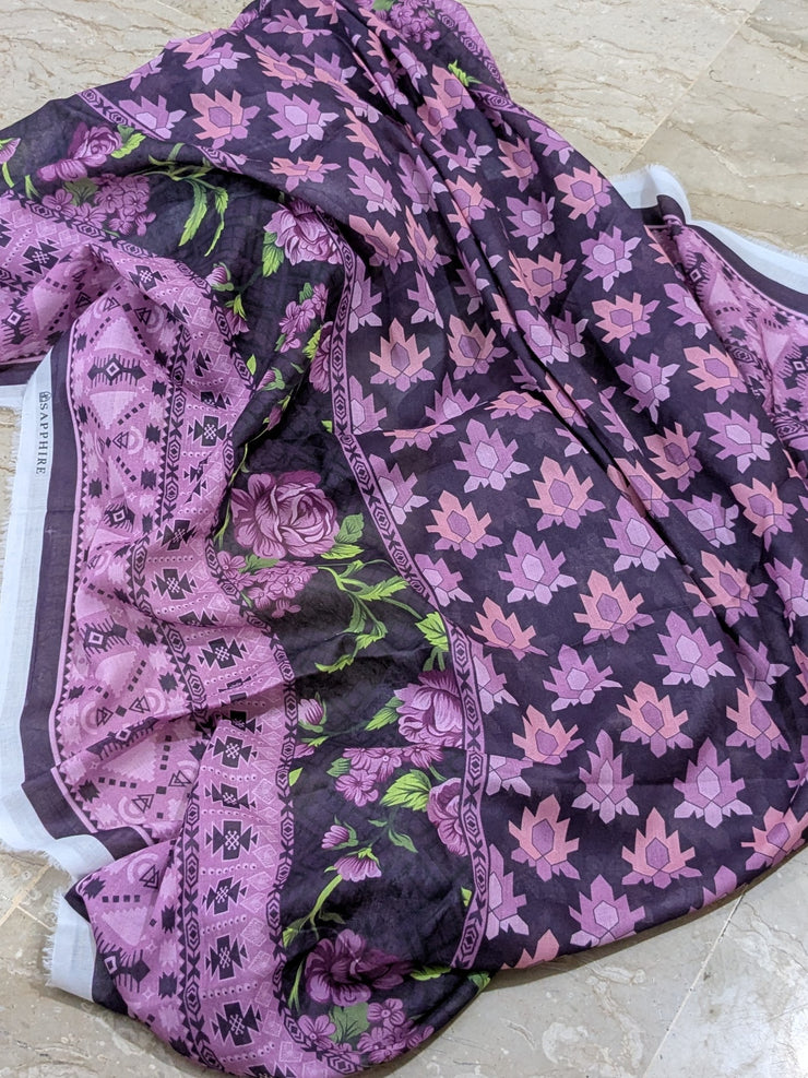 SAPPHIRE | Printed Lawn | 3 Piece | Unstitched | 0U3PDY25V313