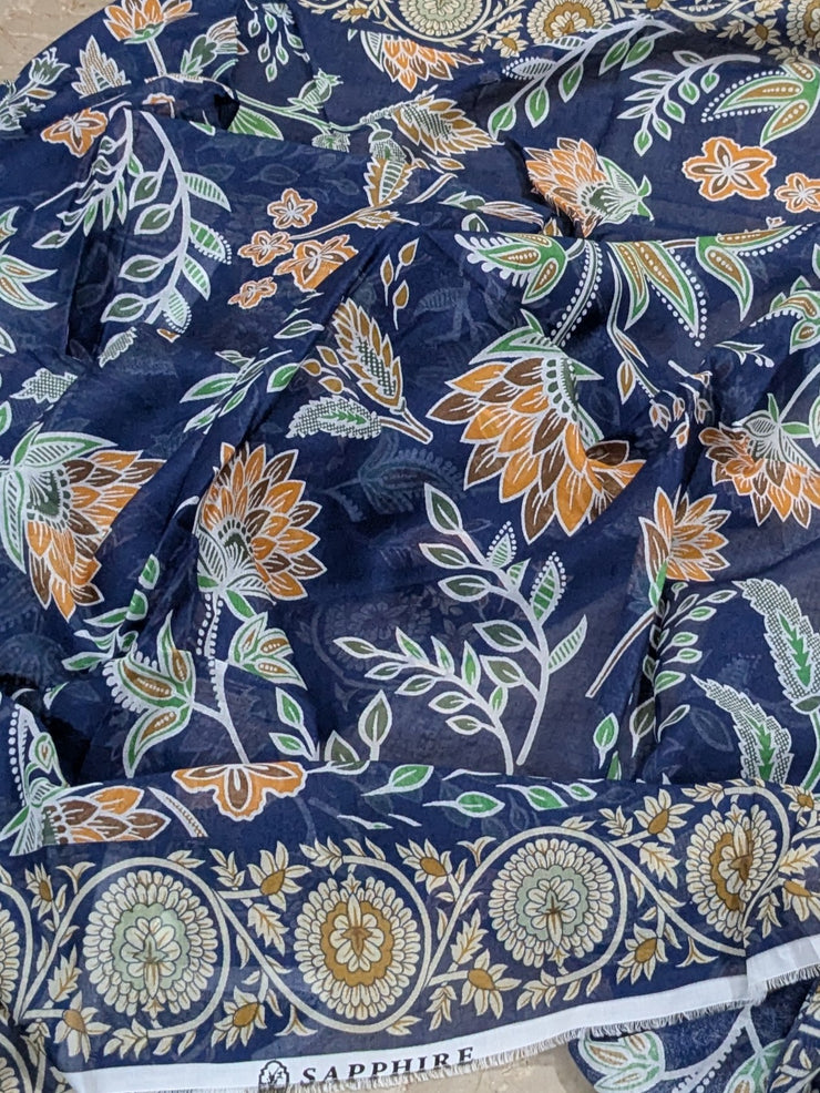 SAPPHIRE | Printed Lawn | 3 Piece | Unstitched | OU3-PDY25V14-9