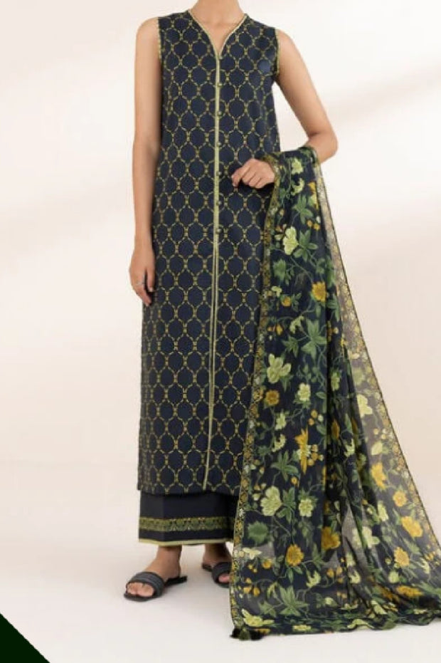 SAPPHIRE | Printed Lawn | 3 Piece | Unstitched | OU3-PDY25V14-9